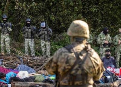 درگیری نیرو های امنیتی لهستان با سیل مهاجران غیرقانونی